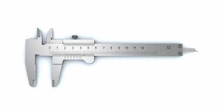 dial (measuring gauge) - Calliper on a white background. Photographie de stock - Aubaine LD & Abonnement, Code: 400-05692487