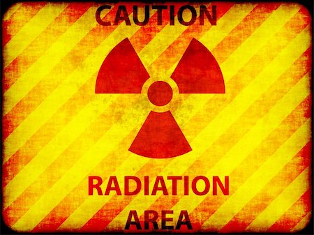 Radiation warning sign on grunge rusty background with stripes Stock Photo - Budget Royalty-Free & Subscription, Code: 400-05704869