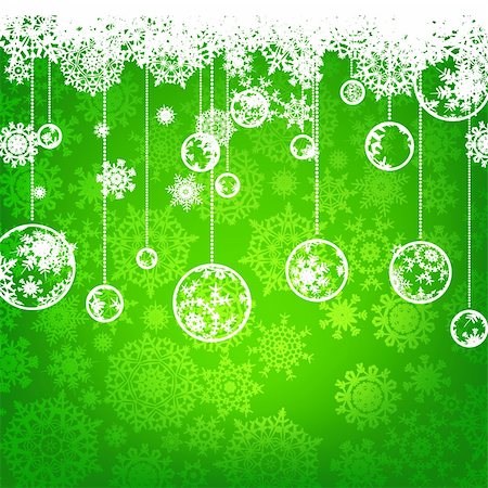 simsearch:400-04375128,k - Beautiful green happy Christmas card,winter holiday background. EPS 8 vector file included Stock Photo - Budget Royalty-Free & Subscription, Code: 400-05705418
