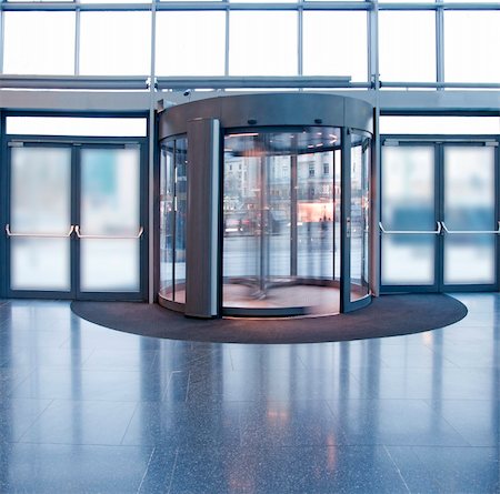 revolve - Revolving door in reception of office building Stock Photo - Budget Royalty-Free & Subscription, Code: 400-05706066
