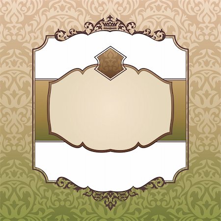 simsearch:400-05692194,k - abstract royal ornate vintage frame vector illustration Stock Photo - Budget Royalty-Free & Subscription, Code: 400-05706273