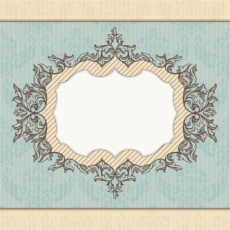 simsearch:400-05692194,k - abstract retro royal vintage frame vector illustration Stock Photo - Budget Royalty-Free & Subscription, Code: 400-05706336