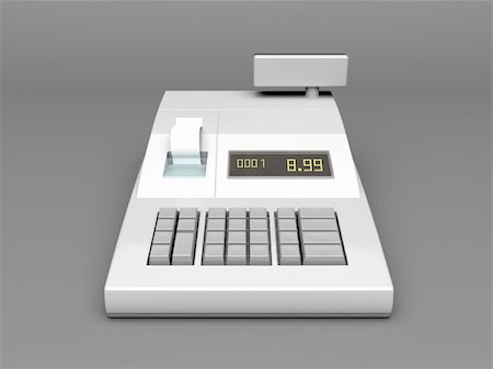 simsearch:400-05708287,k - 3d illustration of cash register Stock Photo - Budget Royalty-Free & Subscription, Code: 400-05706842