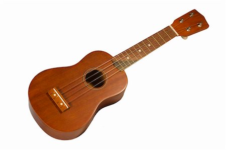 Hawaiian guitar ukulele isolated on a white background Stock Photo - Budget Royalty-Free & Subscription, Code: 400-05707959