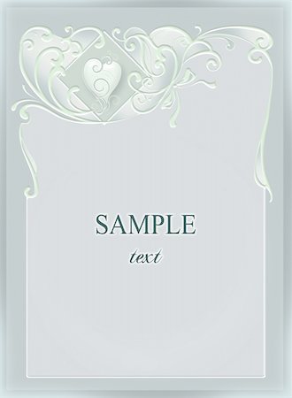 Wedding and valentine invitation, frame, heart Stock Photo - Budget Royalty-Free & Subscription, Code: 400-05701161