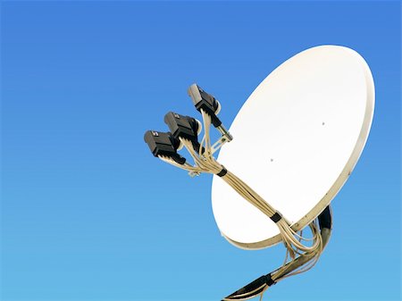 simsearch:400-04843830,k - small satellite antenna on the blue sky background Stock Photo - Budget Royalty-Free & Subscription, Code: 400-05701966