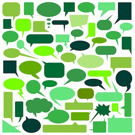 simsearch:400-04320168,k - vector set of speech bubbles Stock Photo - Budget Royalty-Free & Subscription, Code: 400-05701993