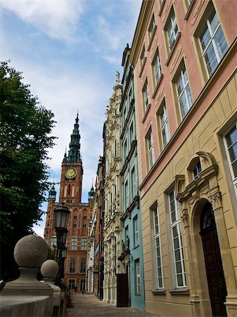 view on the mayors house in Gdansk, Poland Foto de stock - Super Valor sin royalties y Suscripción, Código: 400-05703005