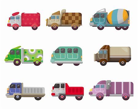 simsearch:400-04274028,k - cartoon truck icon Stock Photo - Budget Royalty-Free & Subscription, Code: 400-05703280