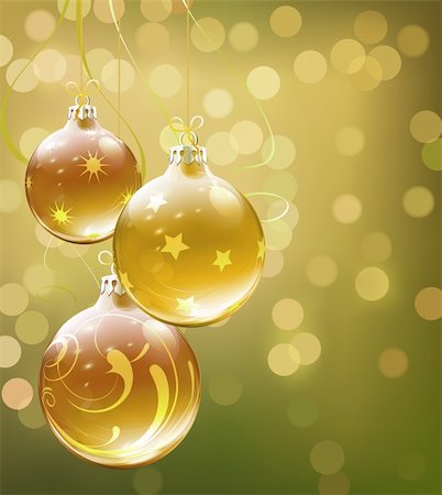 Vector illustration of abstract background with cool Christmas decorations Stock Photo - Budget Royalty-Free & Subscription, Code: 400-05703372