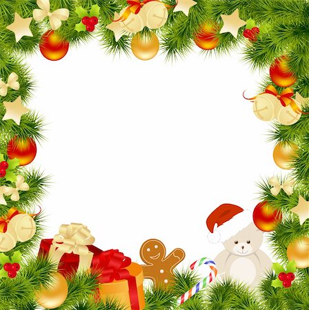 Christmas card background. Vector illustration. Stock Photo - Budget Royalty-Free & Subscription, Code: 400-05714453