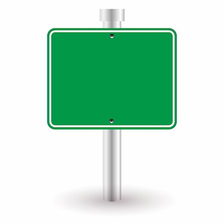 blank green sign Stock Photo - Budget Royalty-Free & Subscription, Code: 400-05714527