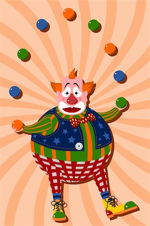 simsearch:400-04236834,k - Clown juggling balls Stock Photo - Budget Royalty-Free & Subscription, Code: 400-05715272