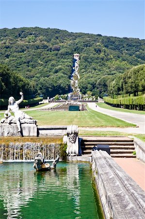 simsearch:400-05739256,k - Famous Italian gardens of Reggia di Caserta, Italy. Stock Photo - Budget Royalty-Free & Subscription, Code: 400-05716269