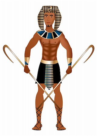 egypt accessory - Vector Illustration of a man dressed in Egyptian Carnival Halloween Costume. Stock Photo - Budget Royalty-Free & Subscription, Code: 400-05710490