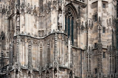 simsearch:400-07771401,k - Exterior detail from Stephansdom cathedral - Vienna, Austria. Photographie de stock - Aubaine LD & Abonnement, Code: 400-05712954