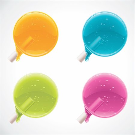 simsearch:400-05713424,k - Set of detailed glossy lollipops with caramel drops Stock Photo - Budget Royalty-Free & Subscription, Code: 400-05713423
