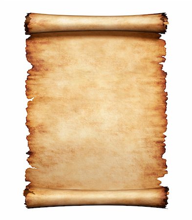 Old grungy piece of parchment paper. Antique manuscript letter background. Stock Photo - Budget Royalty-Free & Subscription, Code: 400-05724057