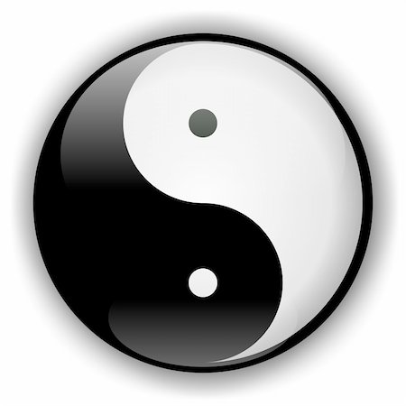 simsearch:400-04744928,k - Yin-yang symbol of harmony, balance and opposite Stock Photo - Budget Royalty-Free & Subscription, Code: 400-05728125