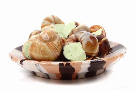 escargot - tasty fresh snails as french gourmet food Stock Photo - Budget Royalty-Free & Subscription, Code: 400-05721558