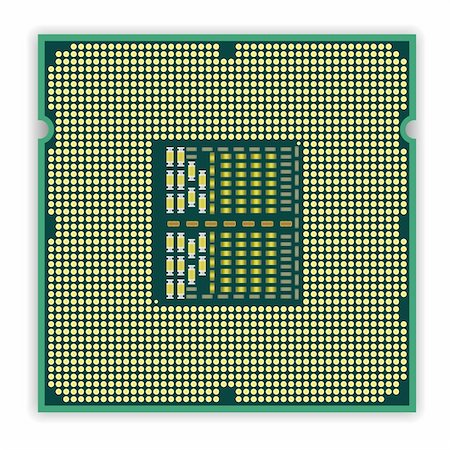 processor vector icon - The modern multi core   processor CPU computer Stock Photo - Budget Royalty-Free & Subscription, Code: 400-05722862