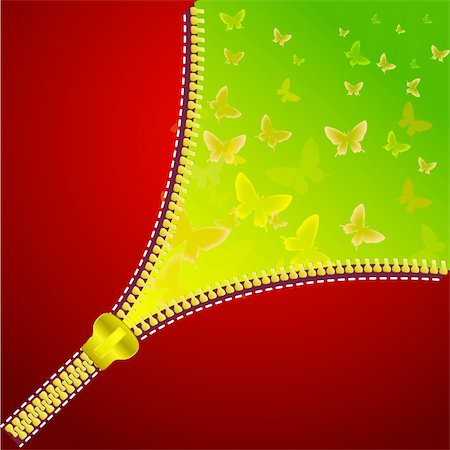 simsearch:400-06355883,k - Abstract background with open zipper for design. Colorful background with butterfly. Stock Photo - Budget Royalty-Free & Subscription, Code: 400-05722863