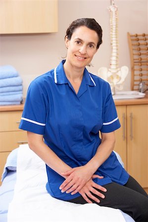 Portrait of female osteopath Stock Photo - Budget Royalty-Free & Subscription, Code: 400-05735036