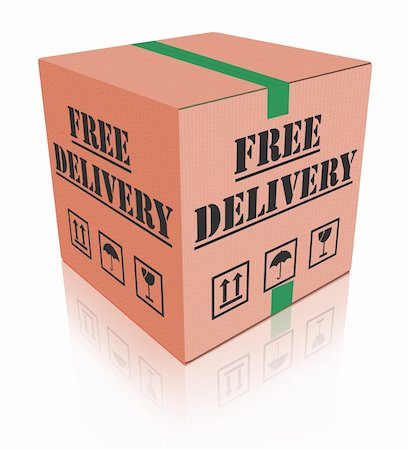 simsearch:400-05735817,k - free shipping package delivery cardboard box parcel with text order shipment logistics after online shopping deliver orders Stock Photo - Budget Royalty-Free & Subscription, Code: 400-05735350