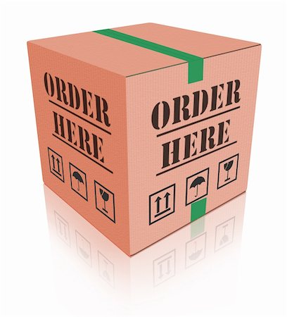 simsearch:400-05735817,k - online shop cardboard box internet shopping store to order online on the web shop internet shop Stock Photo - Budget Royalty-Free & Subscription, Code: 400-05735370