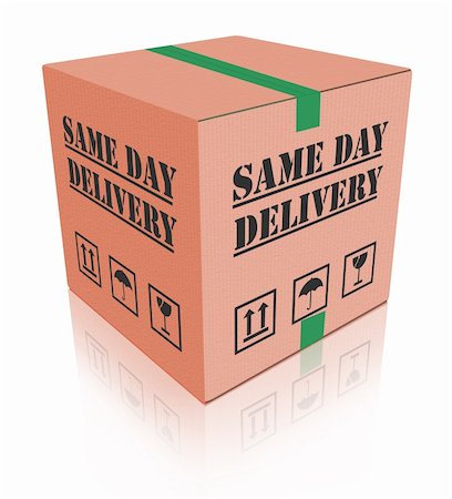 simsearch:400-05735817,k - package delivery same day shipment urgent and quick cardboard box Stock Photo - Budget Royalty-Free & Subscription, Code: 400-05735392