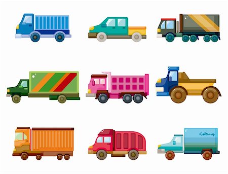 simsearch:400-04274028,k - cartoon truck icon Stock Photo - Budget Royalty-Free & Subscription, Code: 400-05737149