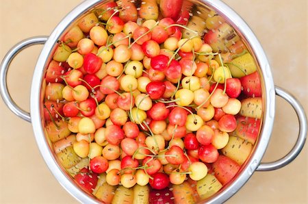 simsearch:400-07096505,k - fresh cherry in colander Stock Photo - Budget Royalty-Free & Subscription, Code: 400-05738470