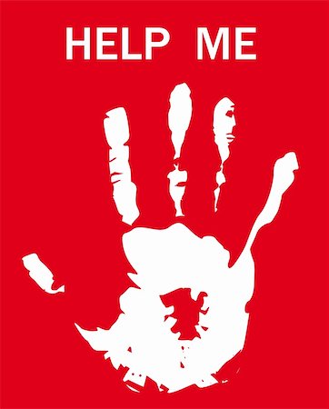 Print of hand ask for help. Friendship background as symbol encourage support. Stock Photo - Budget Royalty-Free & Subscription, Code: 400-05730142