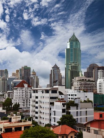 View of the eastern metropolis with skyscrapers Stock Photo - Budget Royalty-Free & Subscription, Code: 400-05730383