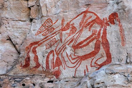 simsearch:400-05900108,k - Aboriginal rock art at Ubirr, Kakadu National Park, Northern Territory, Australia Stock Photo - Budget Royalty-Free & Subscription, Code: 400-05730690