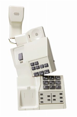 simsearch:400-05366591,k - Broken Telephone on White Background Stock Photo - Budget Royalty-Free & Subscription, Code: 400-05731361