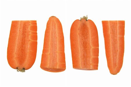 simsearch:400-05744489,k - Slices of Carrot on White Background Stock Photo - Budget Royalty-Free & Subscription, Code: 400-05731428