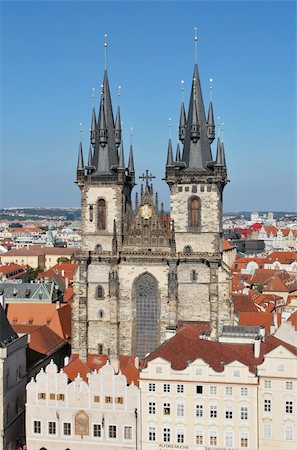 simsearch:400-05732427,k - Church of Our Lady before Týn Stock Photo - Budget Royalty-Free & Subscription, Code: 400-05732426