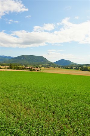 Farmhouse Surrounded by Fields in the French Alps Stock Photo - Budget Royalty-Free & Subscription, Code: 400-05732430