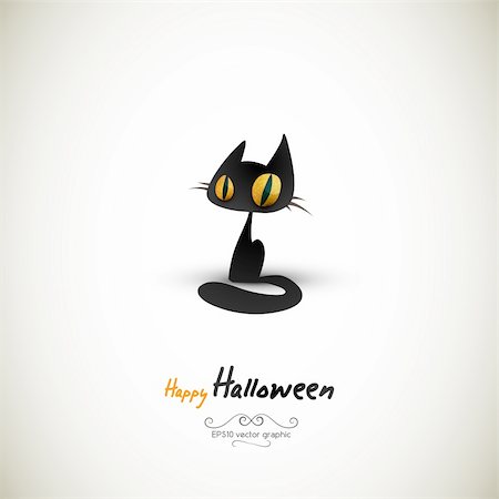 scared cat - Halloween Cat | EPS10 Graphic | Separate Layers Named Accordingly Stock Photo - Budget Royalty-Free & Subscription, Code: 400-05744023