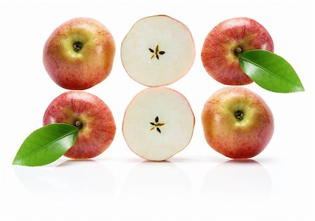 simsearch:400-05367726,k - Slices of Gala Apple on white Background Stock Photo - Budget Royalty-Free & Subscription, Code: 400-05744379