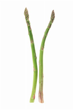 Stems of Asparagus on White Background Stock Photo - Budget Royalty-Free & Subscription, Code: 400-05744492