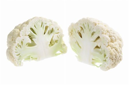 simsearch:400-05744520,k - Cauliflower on Isolated White Background Stock Photo - Budget Royalty-Free & Subscription, Code: 400-05744500
