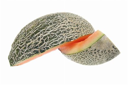 simsearch:400-05367726,k - Slices of Rock Melon on White Background Stock Photo - Budget Royalty-Free & Subscription, Code: 400-05744519