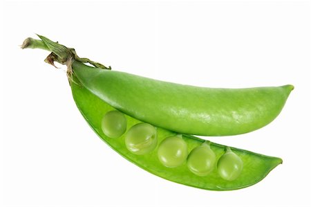simsearch:400-05744520,k - Sugar Snap Pea on White Background Stock Photo - Budget Royalty-Free & Subscription, Code: 400-05744511
