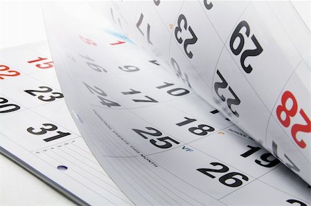 Close Up of Calendar Pages Stock Photo - Budget Royalty-Free & Subscription, Code: 400-05744527
