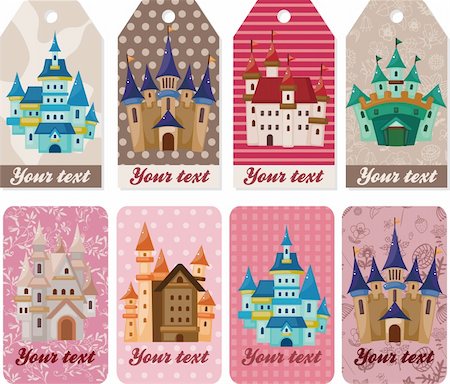 simsearch:400-05724251,k - cartoon castle card Stock Photo - Budget Royalty-Free & Subscription, Code: 400-05745138
