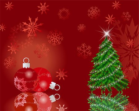 simsearch:400-05701670,k - Beautiful vector Christmas (New Year) card for design use Stock Photo - Budget Royalty-Free & Subscription, Code: 400-05745285