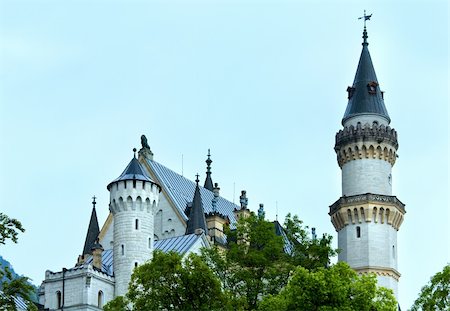 schwangau - Historic medieval Neuschwanstein Castle in Bavaria (Germany) Stock Photo - Budget Royalty-Free & Subscription, Code: 400-05745575