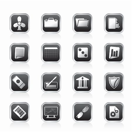 Business and Office Icons - Vector Icon Set 2 Stock Photo - Budget Royalty-Free & Subscription, Code: 400-05745630
